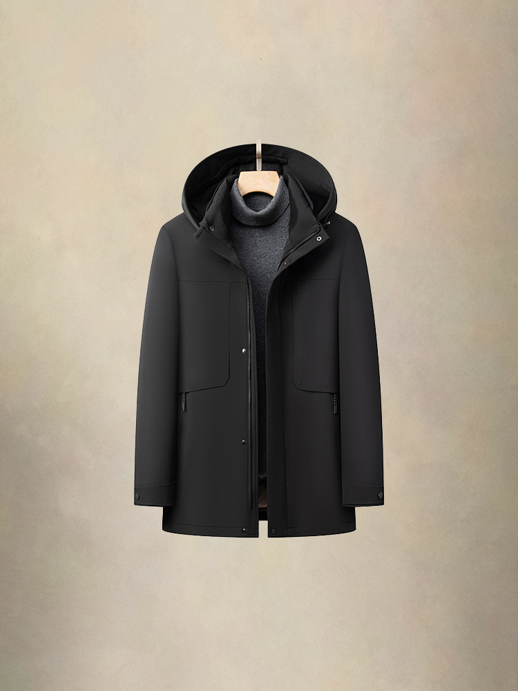 BL8077#LF款商务可脱卸鹅绒服